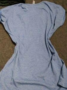 🎁Fitted Top✨ Blue Half Sleeve cute
