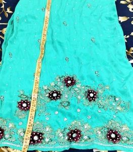 Kurti Fancy Bridal Jarkan stone Embroidery work