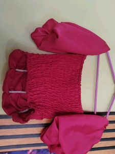 Chic Ruched Off-Shoulder Top