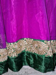 Anarkali Kurta with churidar and Dupatta