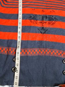 Men Striped Knit Pullover Sweater
