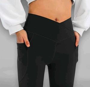 Flared Leggings with Pocket