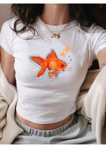 Cute Goldfish Graphic Tee🫧🧡