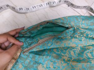 Stunning Teal Brocade Skirt