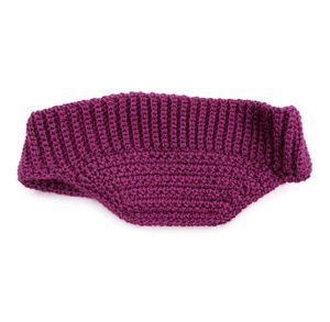Handmade Purple Crochet Visor Hat