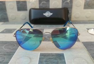 Branded Roadster Sunglass Aviator Blue Oval Shaped