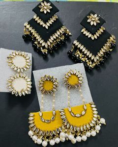 Hand Made Fancy Earrings 3 Combo