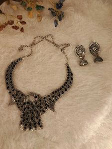 🎉combo of oxidised silver necklace