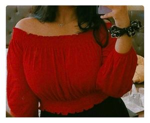 Red Off Shoulder Beautiful Top