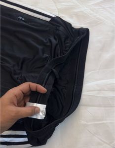 Adidas Black Shorts with 3 Stripes