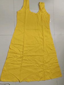 Yellow Inner for Kurta Chikan