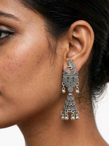 oxidized earrings for Navratri