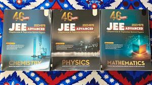 JEE Advanced Chemistry, Physics, Math Books