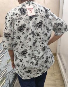 Chic Floral Print Shirt - XXL