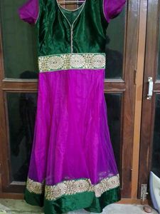 Anarkali Kurta with churidar and Dupatta