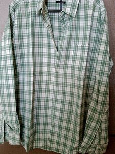 Westside Men Green Checkered Shirt