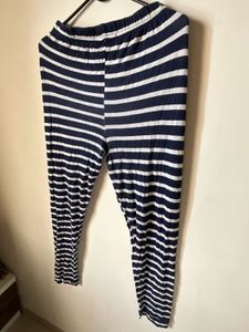 Striped Lounge Pants Navy blue