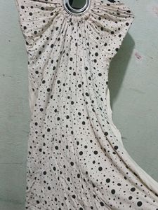 Polka Dot Halter Neck Dress