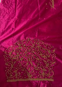 Designer Embroidered Silk Blouse