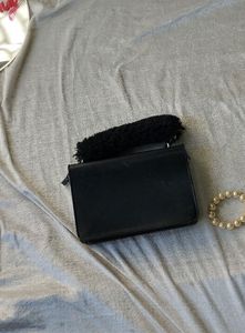 Fendi Black Embossed Clutch Bag