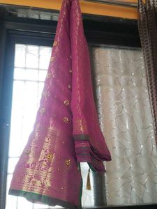 Vibrant Pink Silk Saree