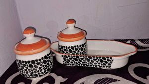 Ceramic Spice Jars Set
