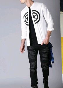 Kook N Keech Marvel Men White Printed Casual Shirt