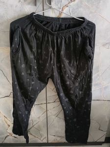Comfy Black Heart Print Pajama Pants