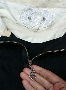 Floral White Peter Pan Collar Fit &amp; Flare Dress🖤