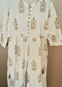 Elegant Floral Print Kurta