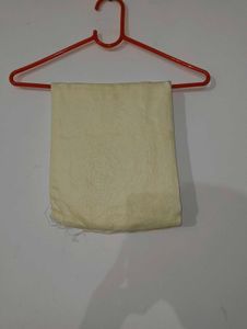 Cream Dupatta with Black Embroidery