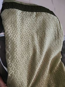 Vintage Green Printed Fabric