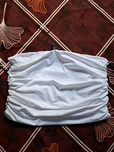 White Tube Top With Elegance