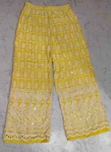 🆕 Vibrant Yellow Chikankari Kurta Set