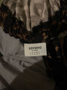 leopard print tube top with drawstrings