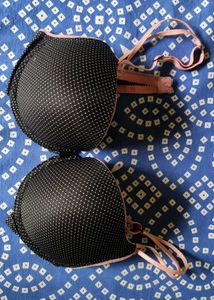 Enamor Black Padded Underwired Push-up Bra