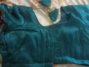 Stunning Teal handwork Embellished Saree