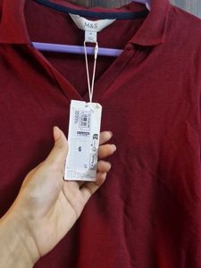 M&amp;S Pure Cotton Polo T-Shirt