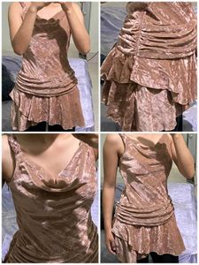 Velvet Ruched Cocktail Dress