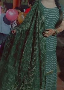 🎇 offer Green Sharara Suit with Dupatta