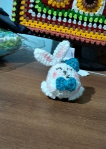 Crochet Easter Bunny keychain