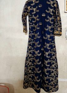 Embroidered Royal Shrug