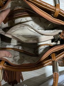 Handbag Medium Size Wenz Brand Brown Colour