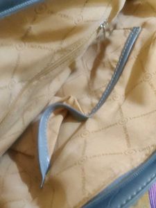 Lino Perros Grey Croc-Embossed Handbag