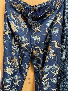 Biba Embroidered &amp; Printed Palazo Kurta Set