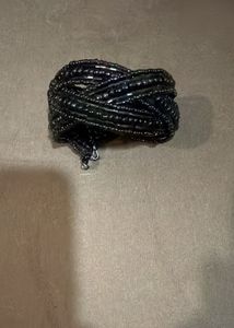 Sparkling Black Beaded Bracelet