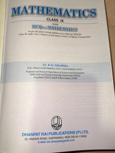 RD SHARMA 9th GRADE MATHEMATICS