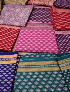 Allover Cotton dupatta suit
