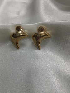 Elegant Gold Abstract Earrings