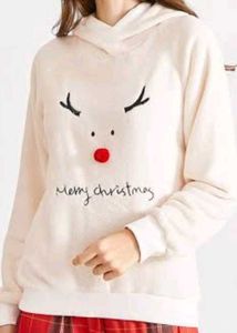 Fluffy White Hoodie